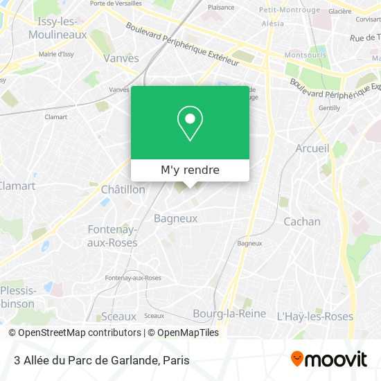 3 Allée du Parc de Garlande plan
