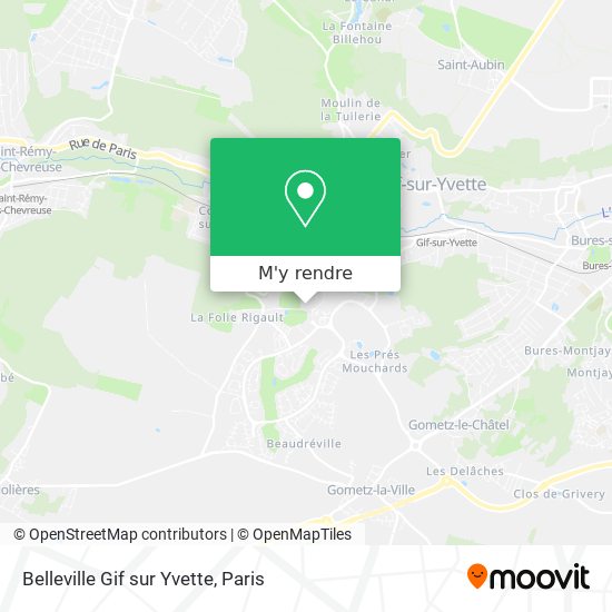 Belleville Gif sur Yvette plan