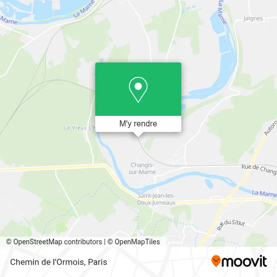 Chemin de l'Ormois plan