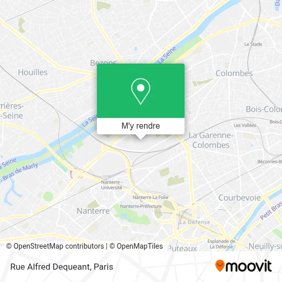 Rue Alfred Dequeant plan