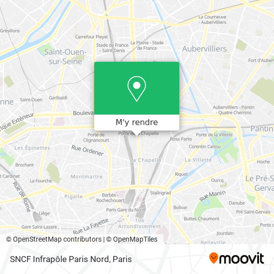 SNCF Infrapôle Paris Nord plan