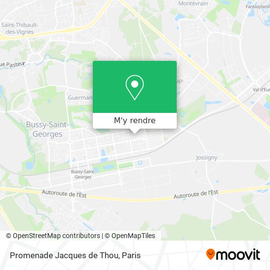 Promenade Jacques de Thou plan