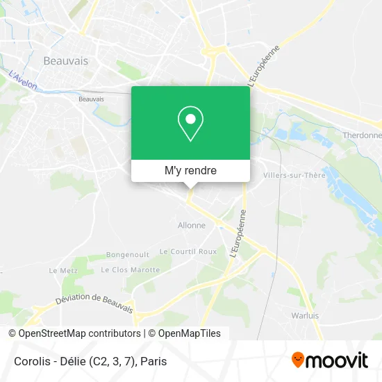 Corolis - Délie (C2, 3, 7) plan