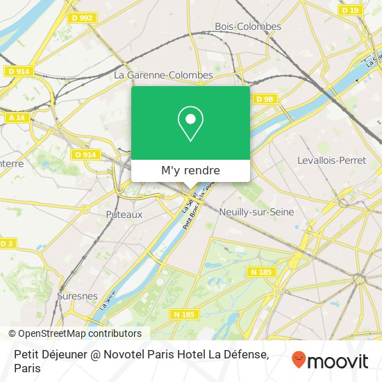 Petit Déjeuner @ Novotel Paris Hotel La Défense plan