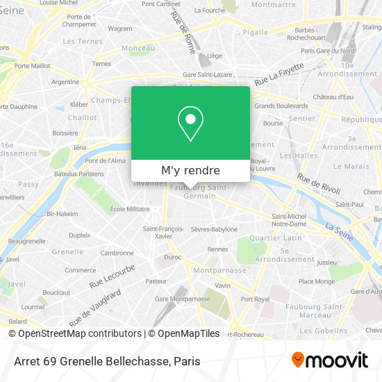 Arret 69 Grenelle Bellechasse plan