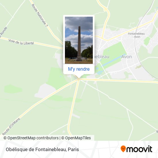 Obélisque de Fontainebleau plan