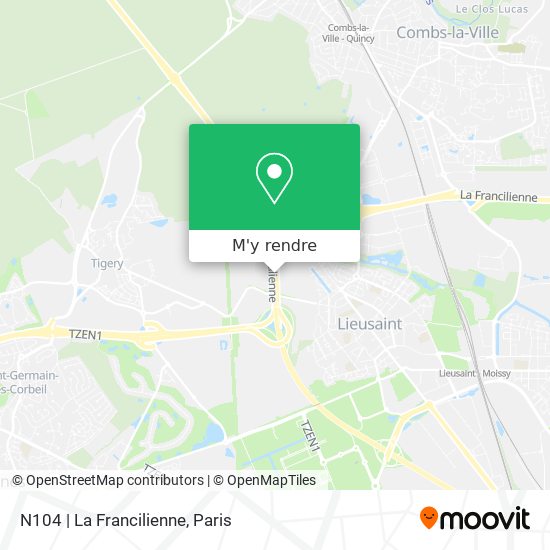 N104 | La Francilienne plan