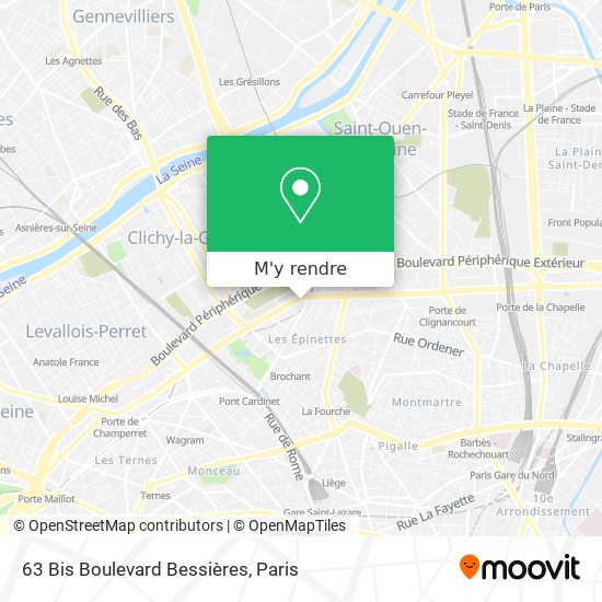 63 Bis Boulevard Bessières plan