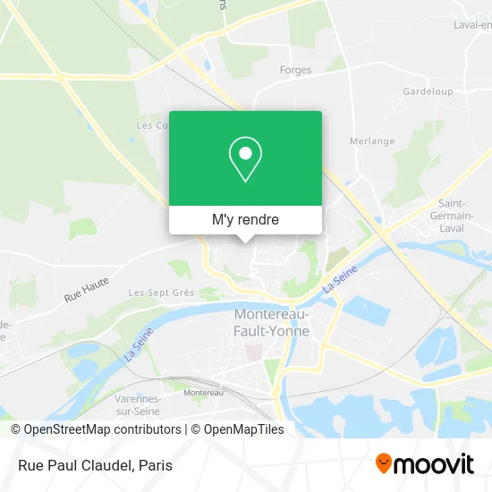 Rue Paul Claudel plan