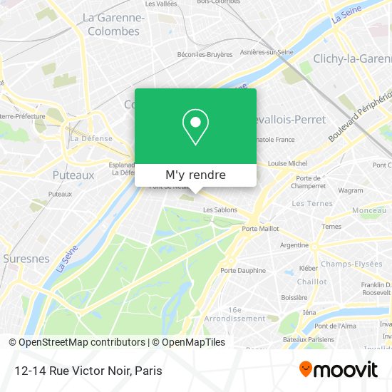 12-14 Rue Victor Noir plan