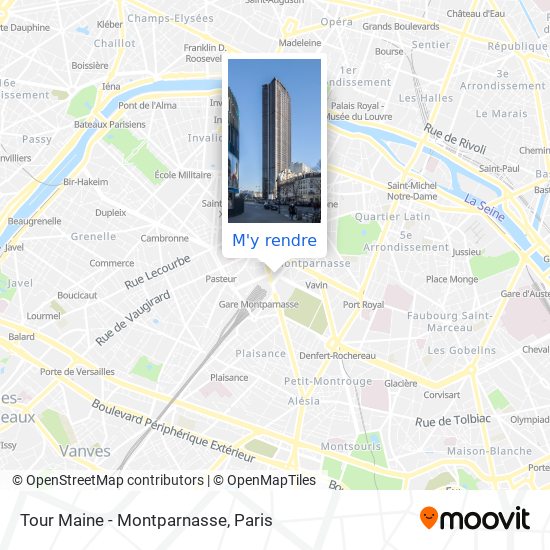 Tour Maine - Montparnasse plan
