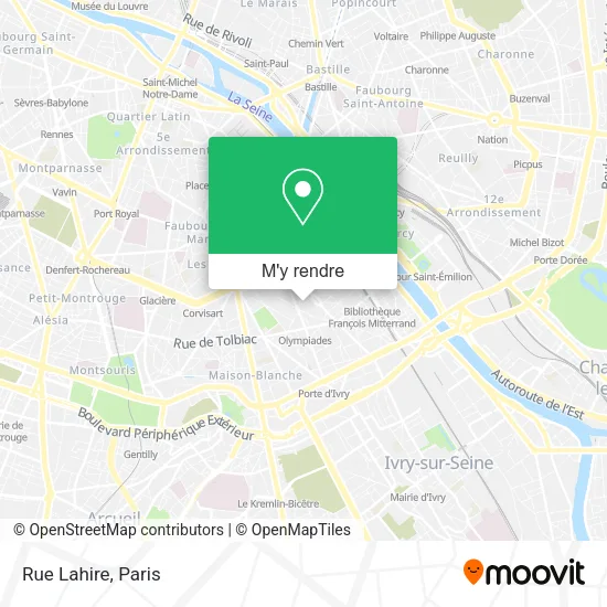 Rue Lahire plan