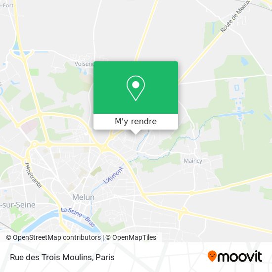 Rue des Trois Moulins plan