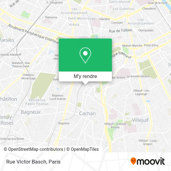 Rue Victor Basch plan