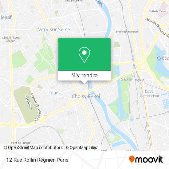 12 Rue Rollin Régnier plan
