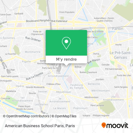 American Business School Paris plan