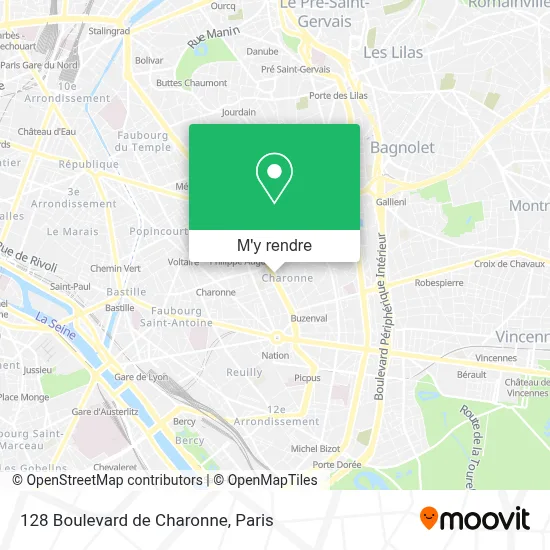 128 Boulevard de Charonne plan
