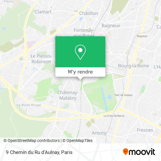 9 Chemin du Ru d'Aulnay plan