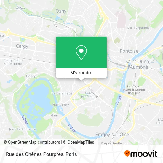 Rue des Chênes Pourpres plan