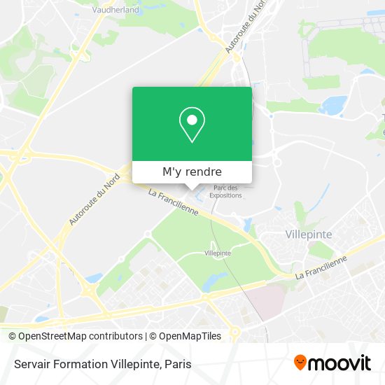 Servair Formation Villepinte plan