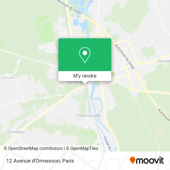 12 Avenue d'Ormesson plan