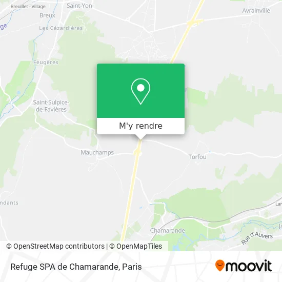Refuge SPA de Chamarande plan