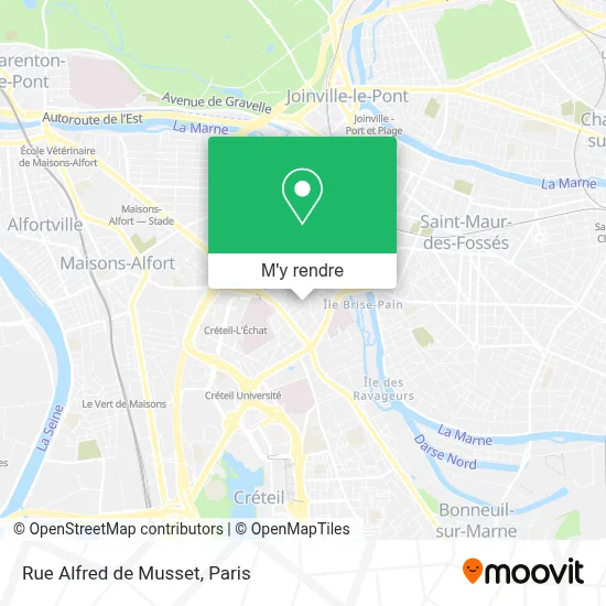 Rue Alfred de Musset plan