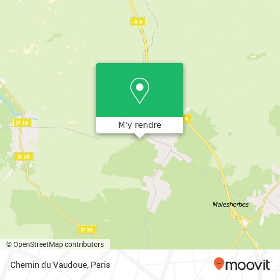 Chemin du Vaudoue plan