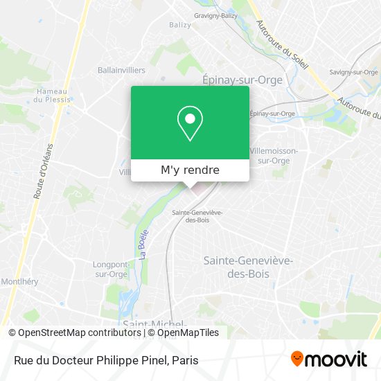 Rue du Docteur Philippe Pinel plan