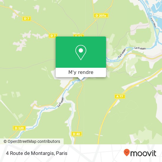 4 Route de Montargis plan