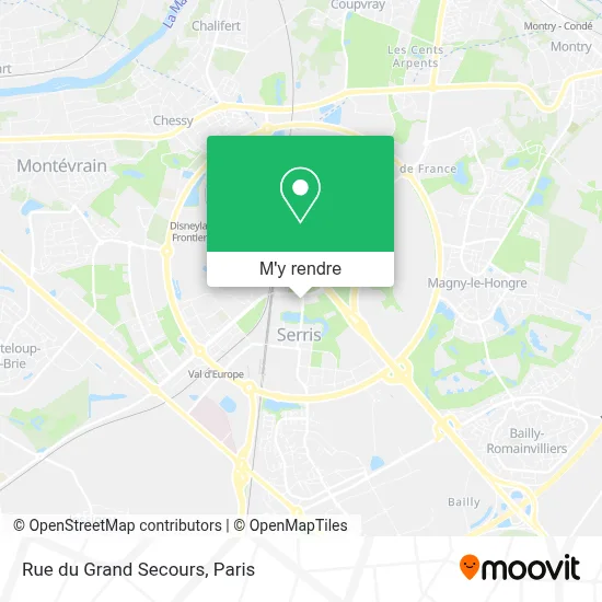 Rue du Grand Secours plan