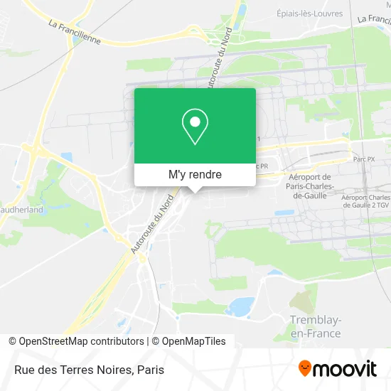 Rue des Terres Noires plan