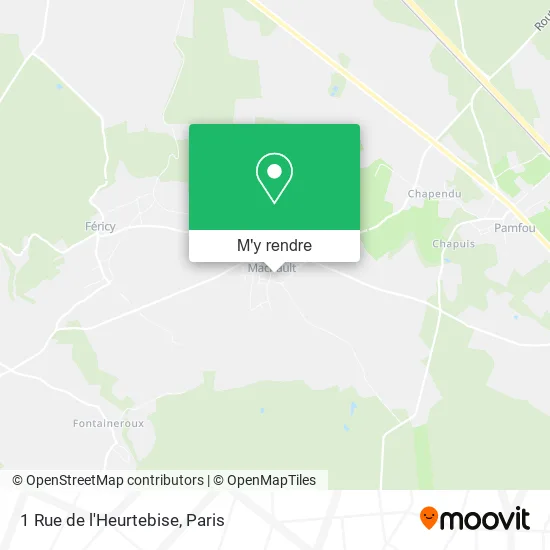 1 Rue de l'Heurtebise plan