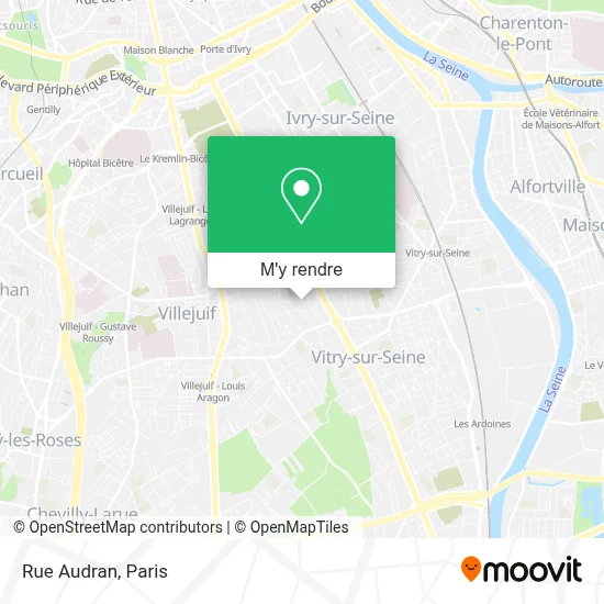 Rue Audran plan