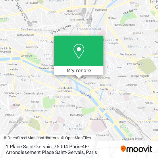 1 Place Saint-Gervais, 75004 Paris-4E-Arrondissement Place Saint-Gervais plan