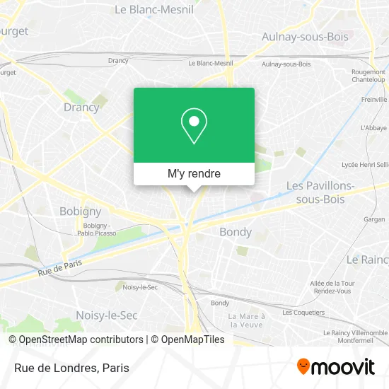Rue de Londres plan