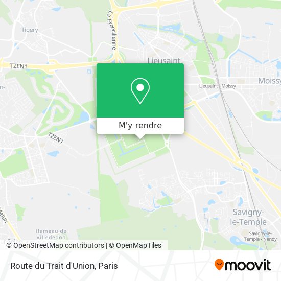 Route du Trait d'Union plan