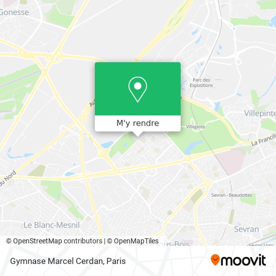 Gymnase Marcel Cerdan plan