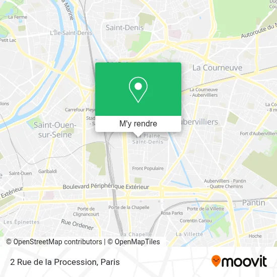 2 Rue de la Procession plan