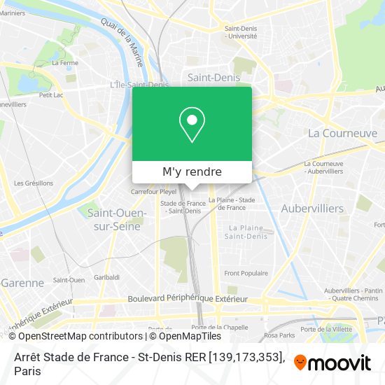 Arrêt Stade de France - St-Denis RER [139,173,353] plan