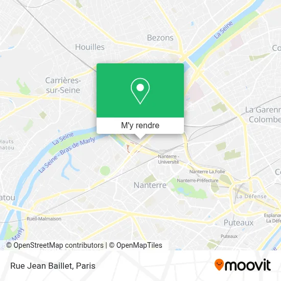 Rue Jean Baillet plan