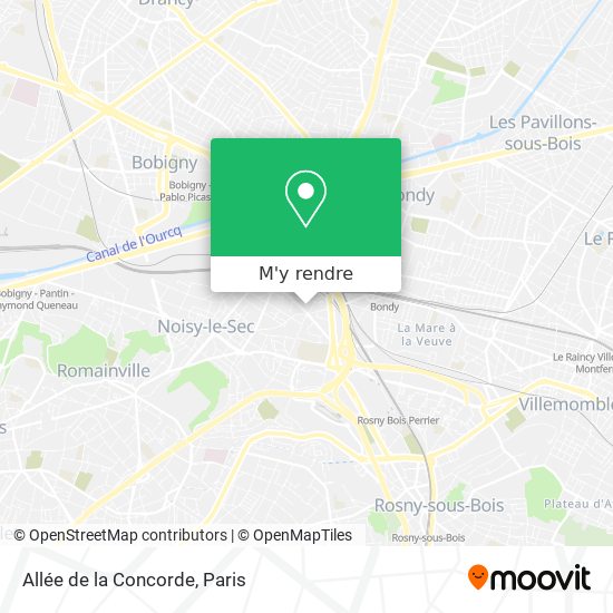 Allée de la Concorde plan