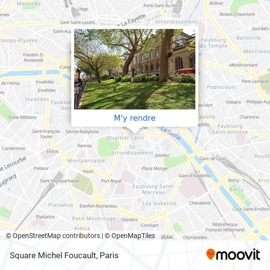 Square Michel Foucault plan
