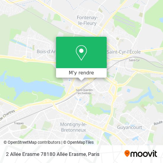 2 Allée Erasme 78180 Allée Erasme plan
