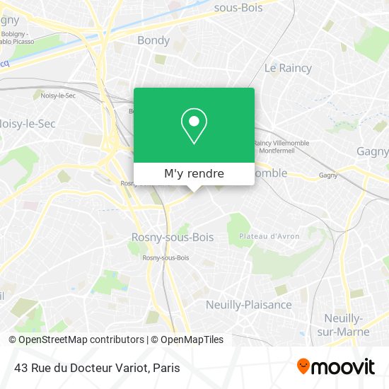 43 Rue du Docteur Variot plan