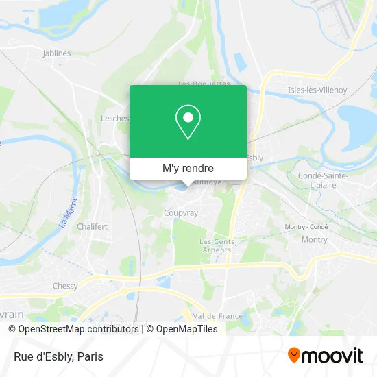 Rue d'Esbly plan