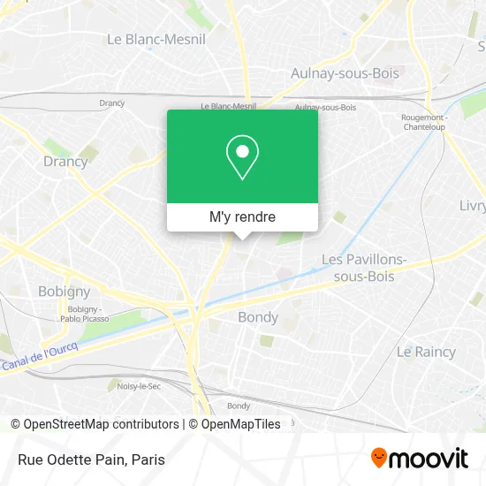 Rue Odette Pain plan