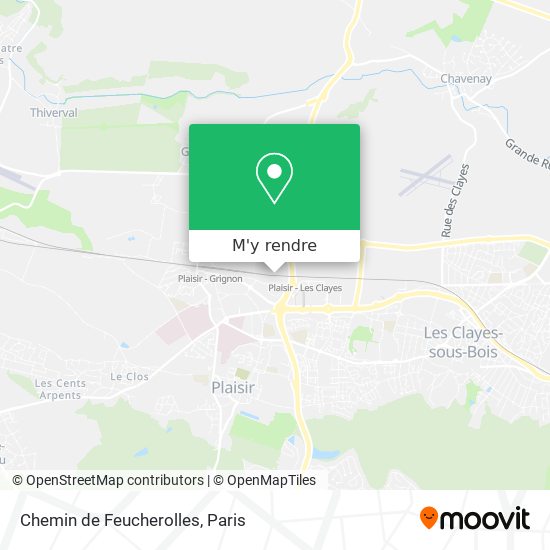 Chemin de Feucherolles plan