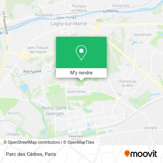 Parc des Cèdres plan