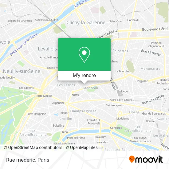 Rue mederic plan